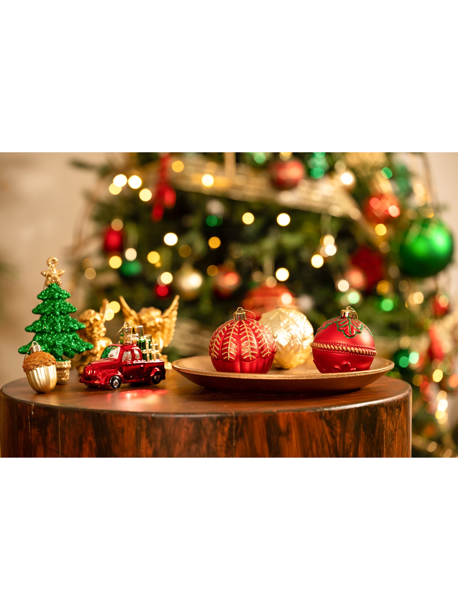 Little Surprise Box, 60 pcs Christmas Ball Tree ornaments XMAS Decoration Set