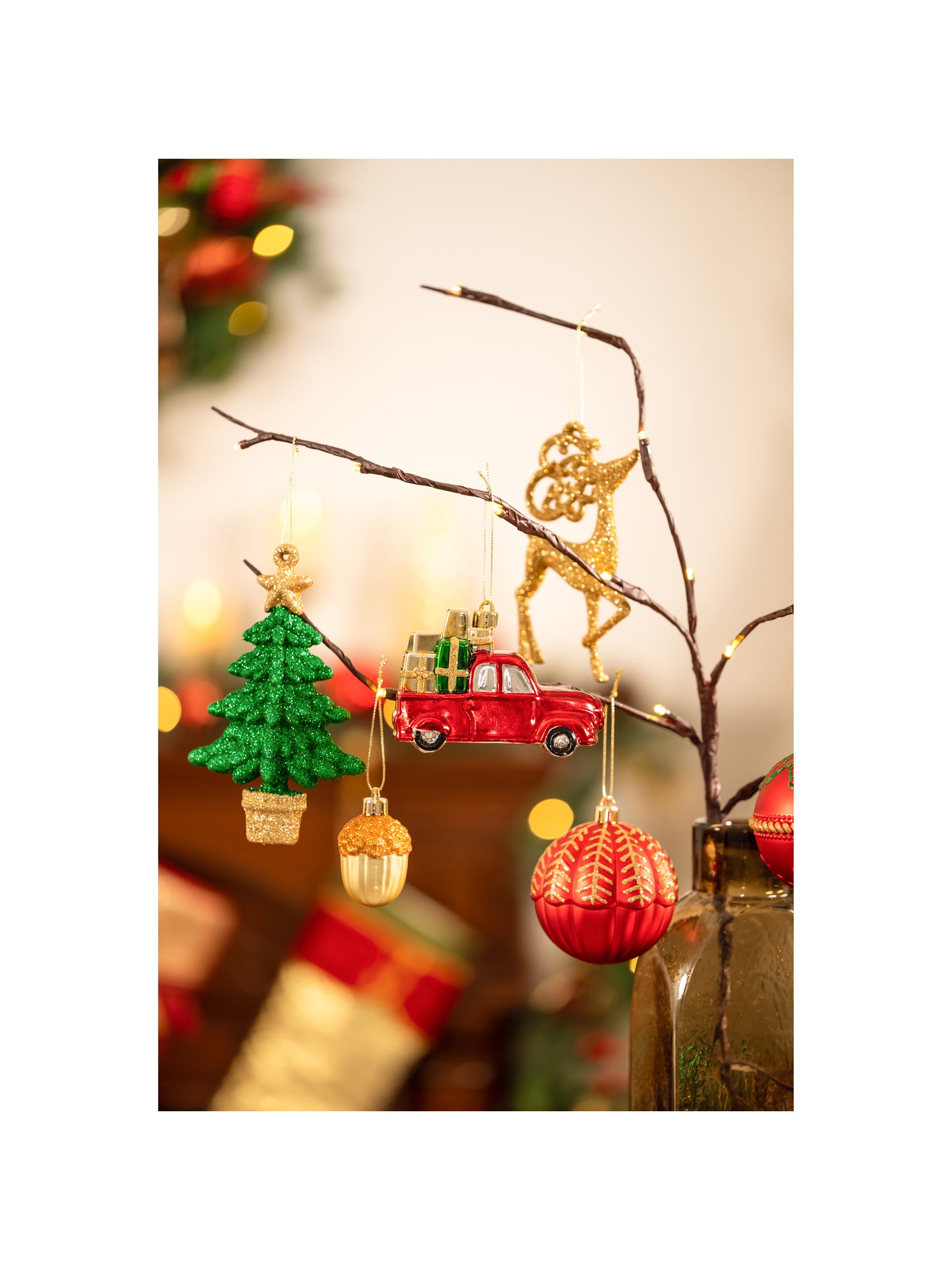 Little Surprise Box, 60 pcs Christmas Ball Tree ornaments XMAS Decoration Set