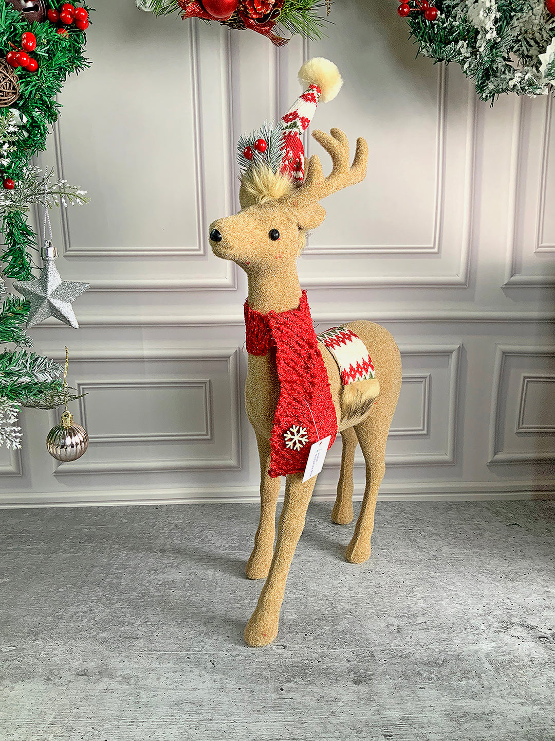 Little Surprise Box 18inches Christmas Themed Brown Deer for Christmas Decoration and Décor