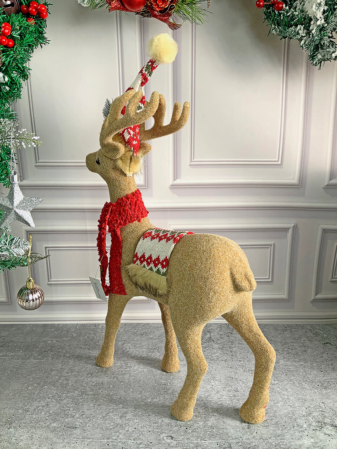 Little Surprise Box 18inches Christmas Themed Brown Deer for Christmas Decoration and Décor