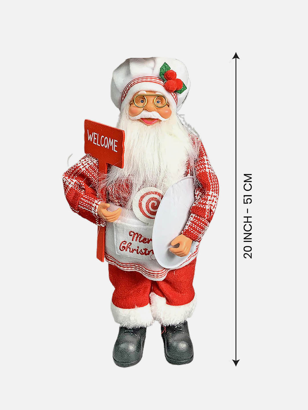 Little Surprise Box Big MasterChef Santa Claus self Standing Christmas Table Décor & Christmas Decoration