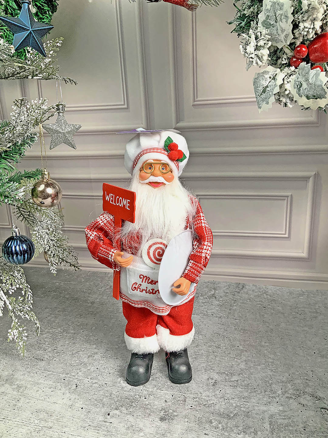 Little Surprise Box Big MasterChef Santa Claus self Standing Christmas Table Décor & Christmas Decoration