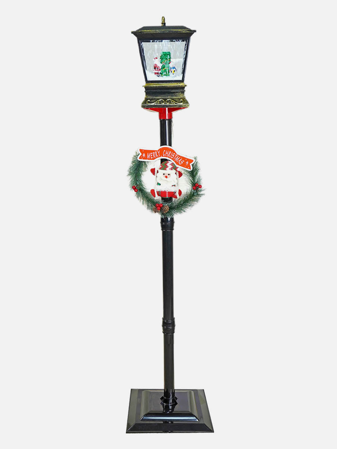 Little Surprise Box, 56 inches Christmas Theme Lamp Post and Snow Globe Christmas Décor