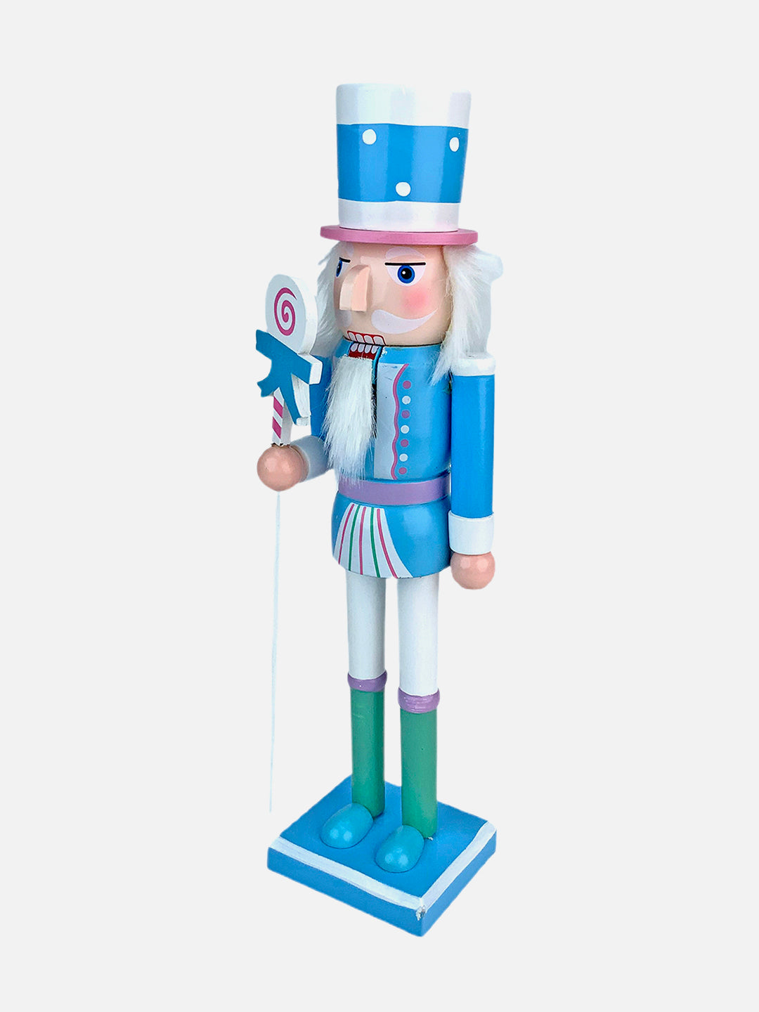 Little Surprise Box 15 inch Wooden Pastel Nutcracker self standing Christmas Table Decor