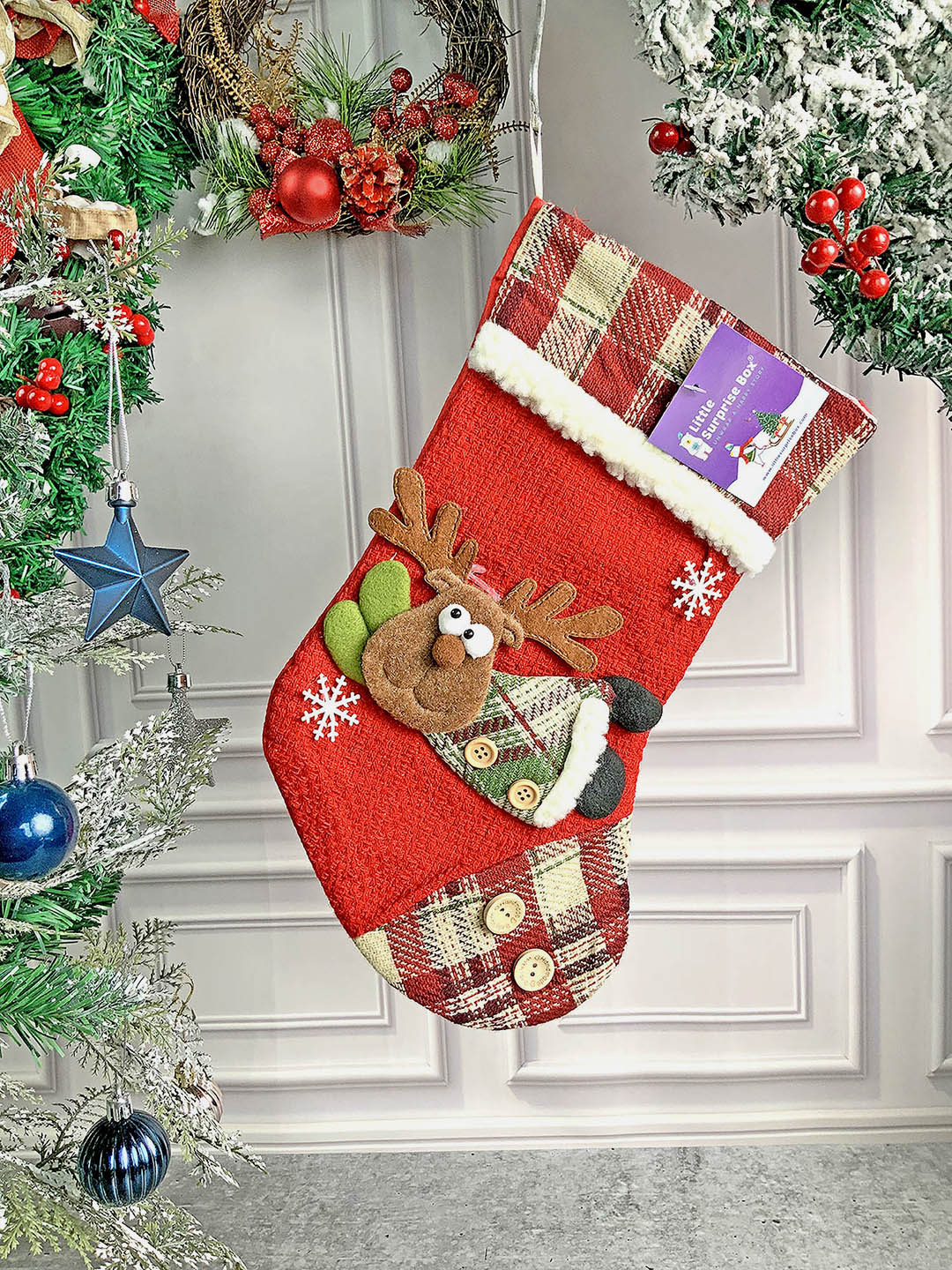 Little Surprise Box, Flying Christmas Stocking for Gifts and Christmas Décor-13 inches