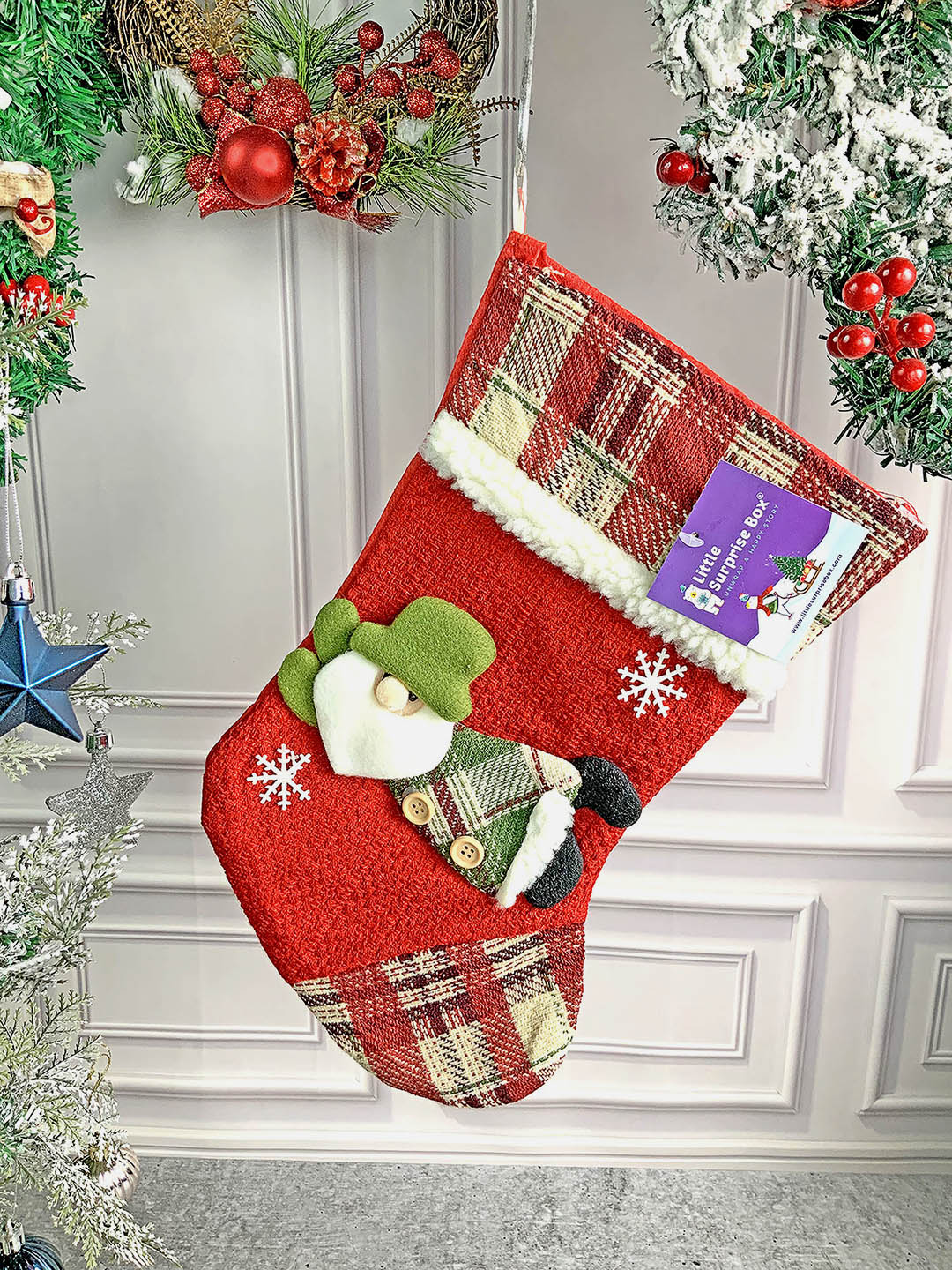 Little Surprise Box, Flying Christmas Stocking for Gifts and Christmas Décor-13 inches