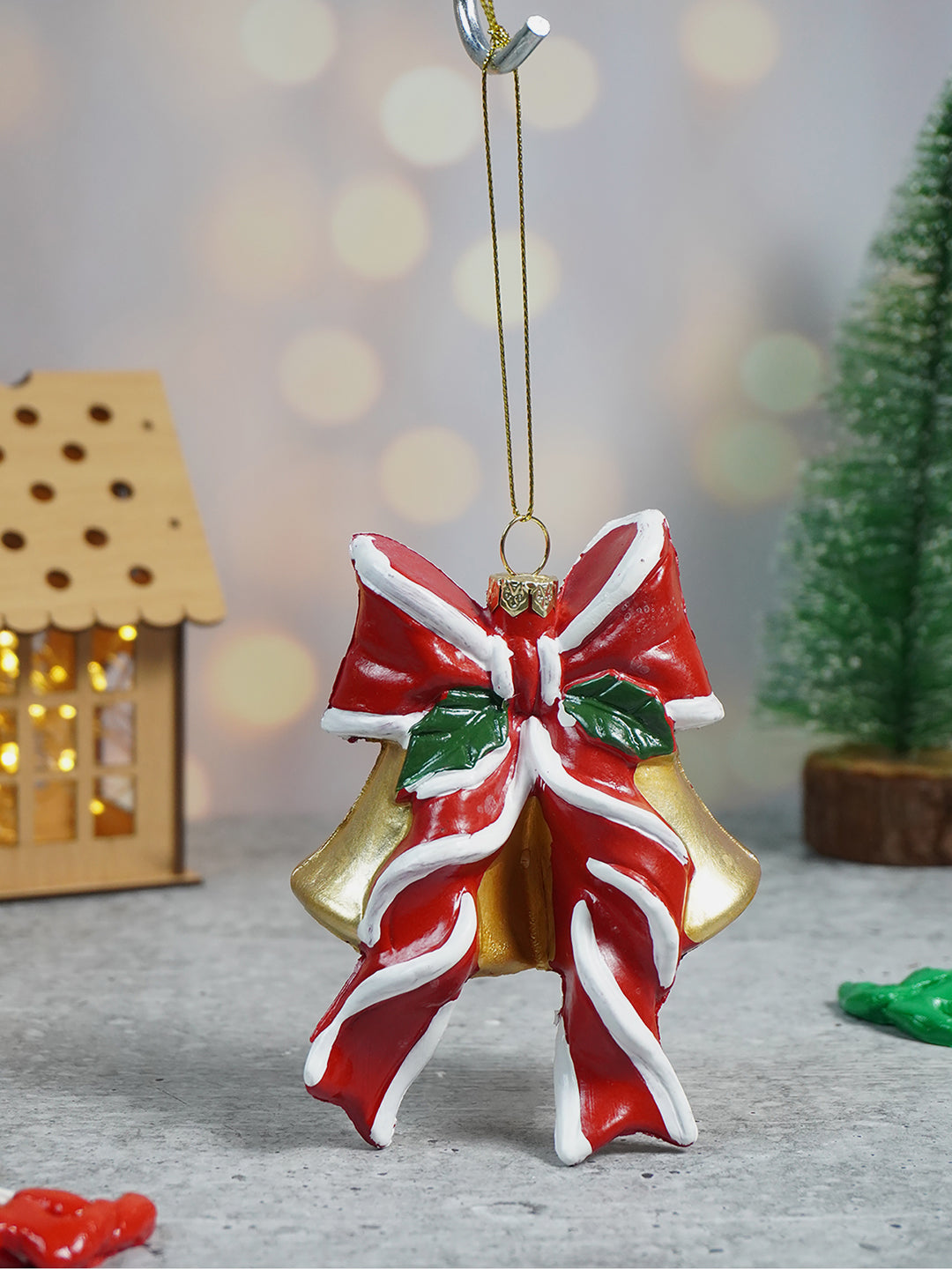 Little Surprise Box, The Big Bow Golden Christmas Tree Ornament