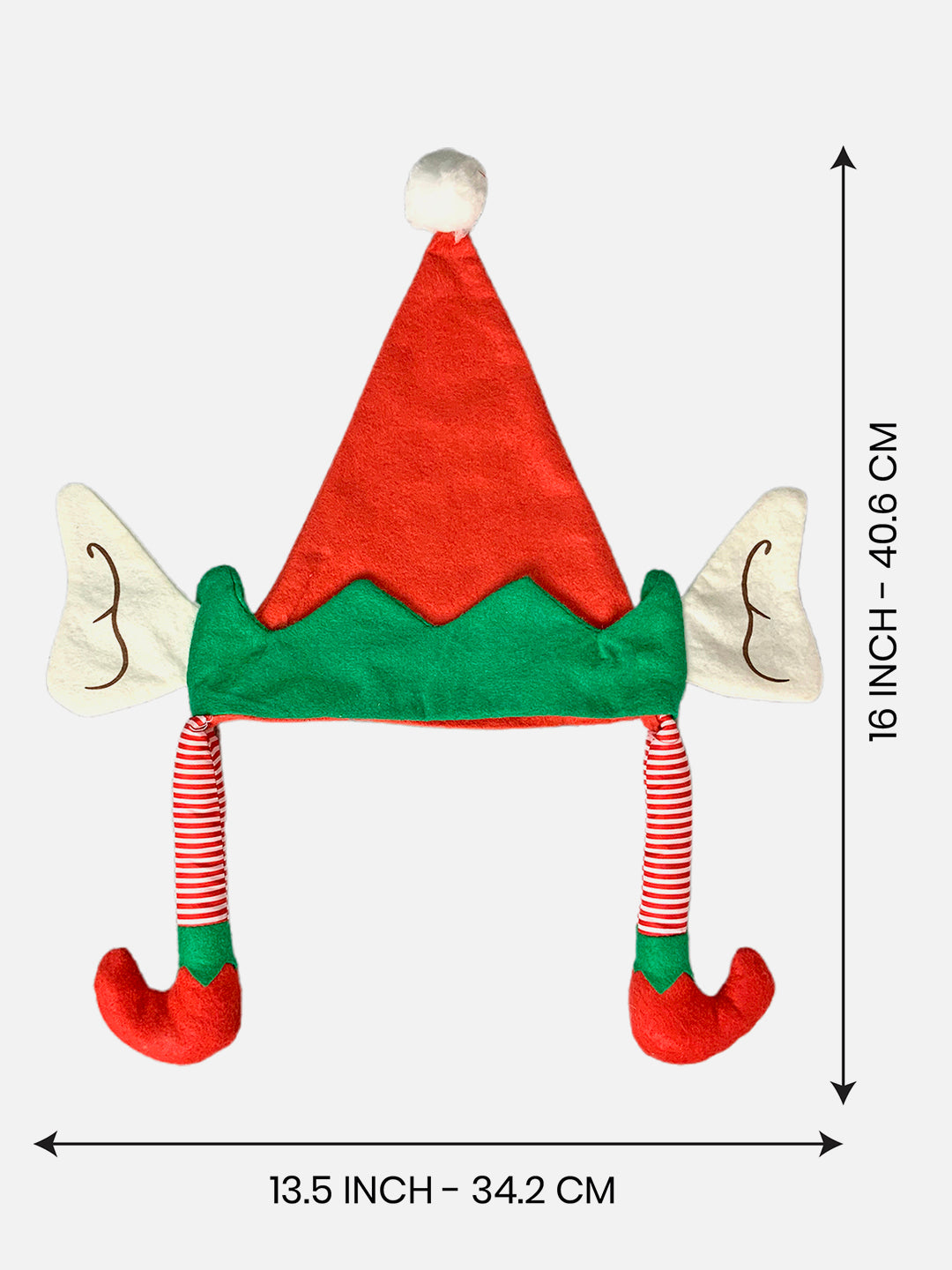 Little Surprise Box 3d Inverted Elf Legs Plush Christmas Party Hat