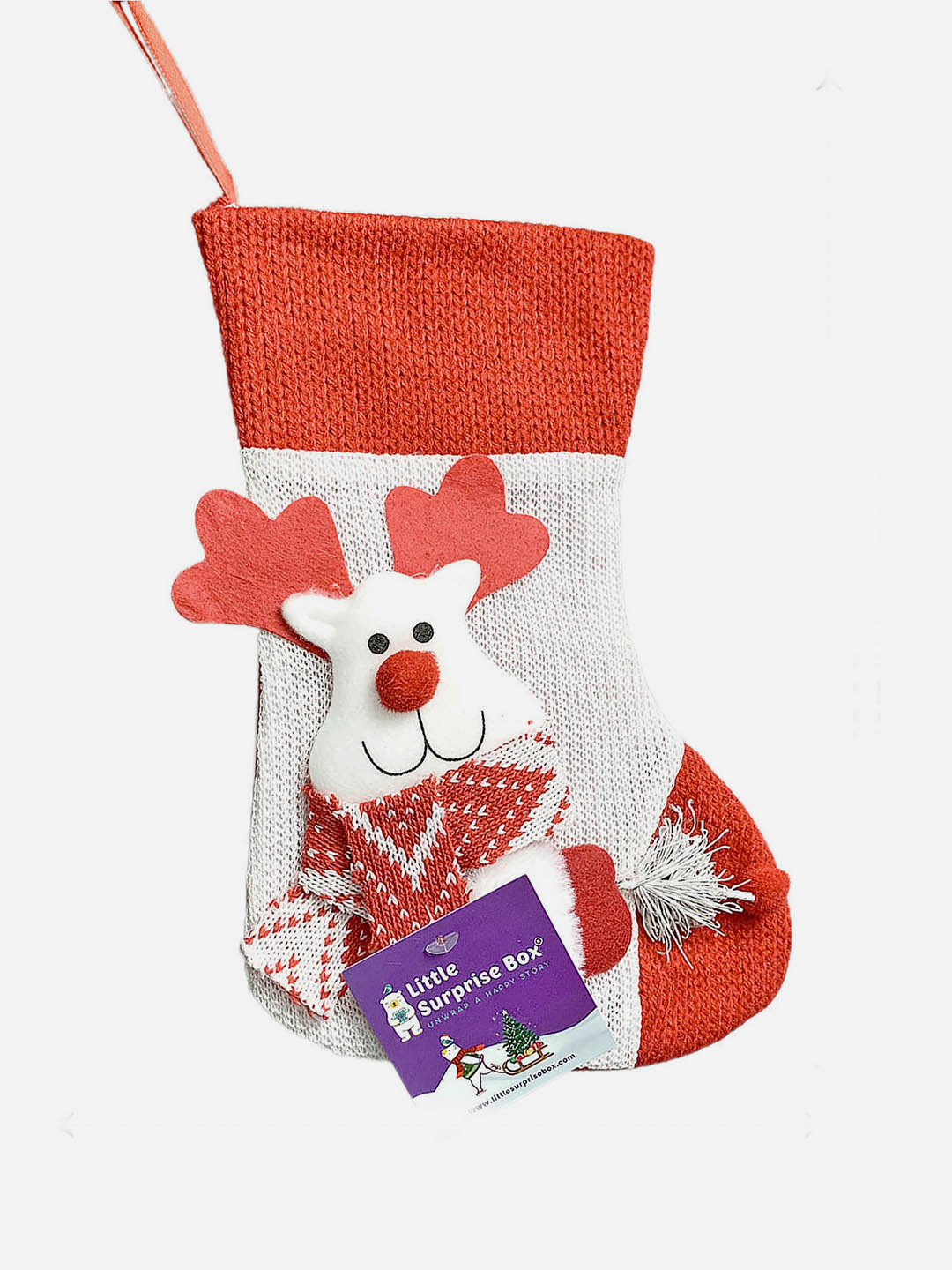 Little Surprise Box, Mini Snowflake Christmas Stocking for Gifts and Christmas Décor-10 inches