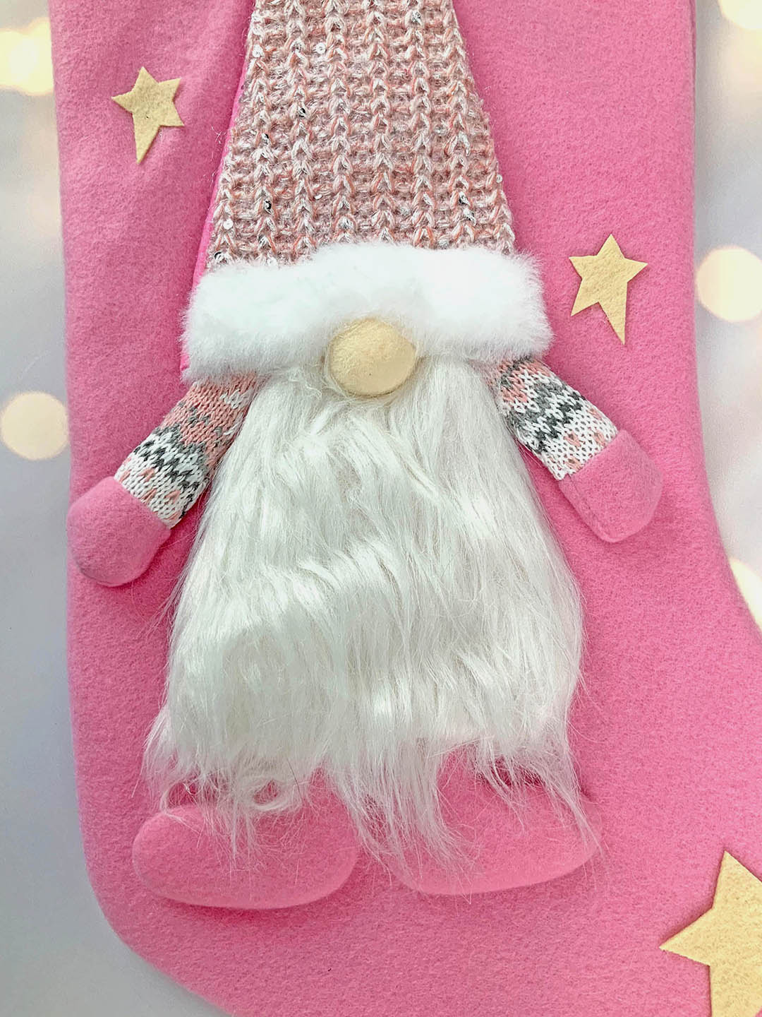 Little Surprise Box, Beard Gnome Christmas Stocking for Gifts and Christmas Décor-16 inches