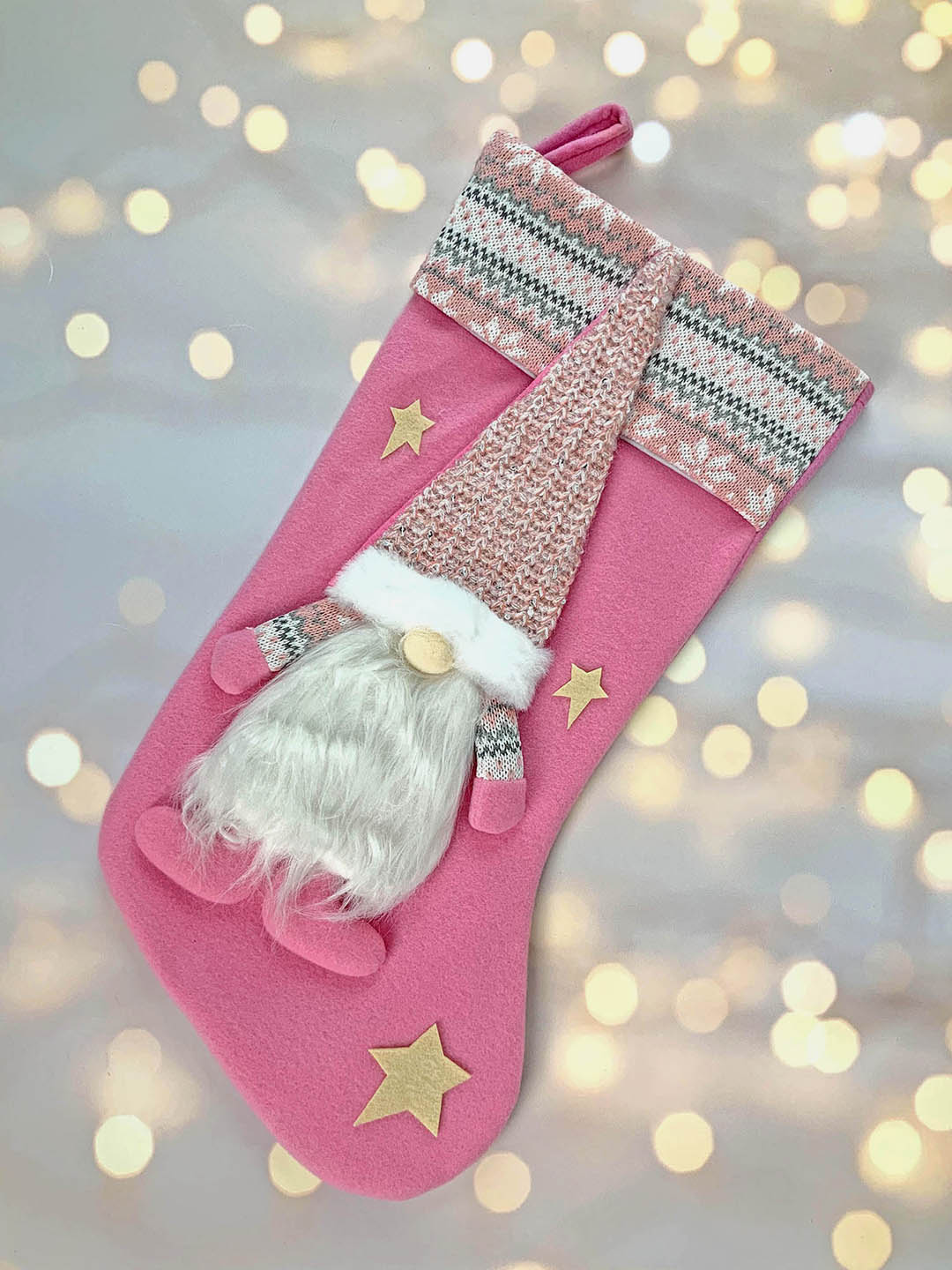 Little Surprise Box, Beard Gnome Christmas Stocking for Gifts and Christmas Décor-16 inches