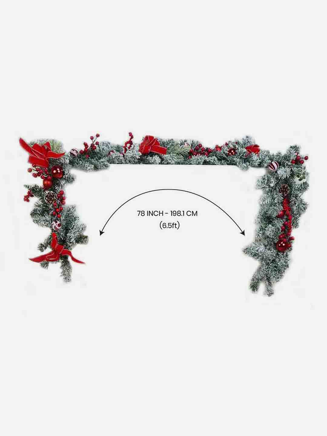 Little Surprise Box Bushy Christmas garland with fillers 6.5 feet