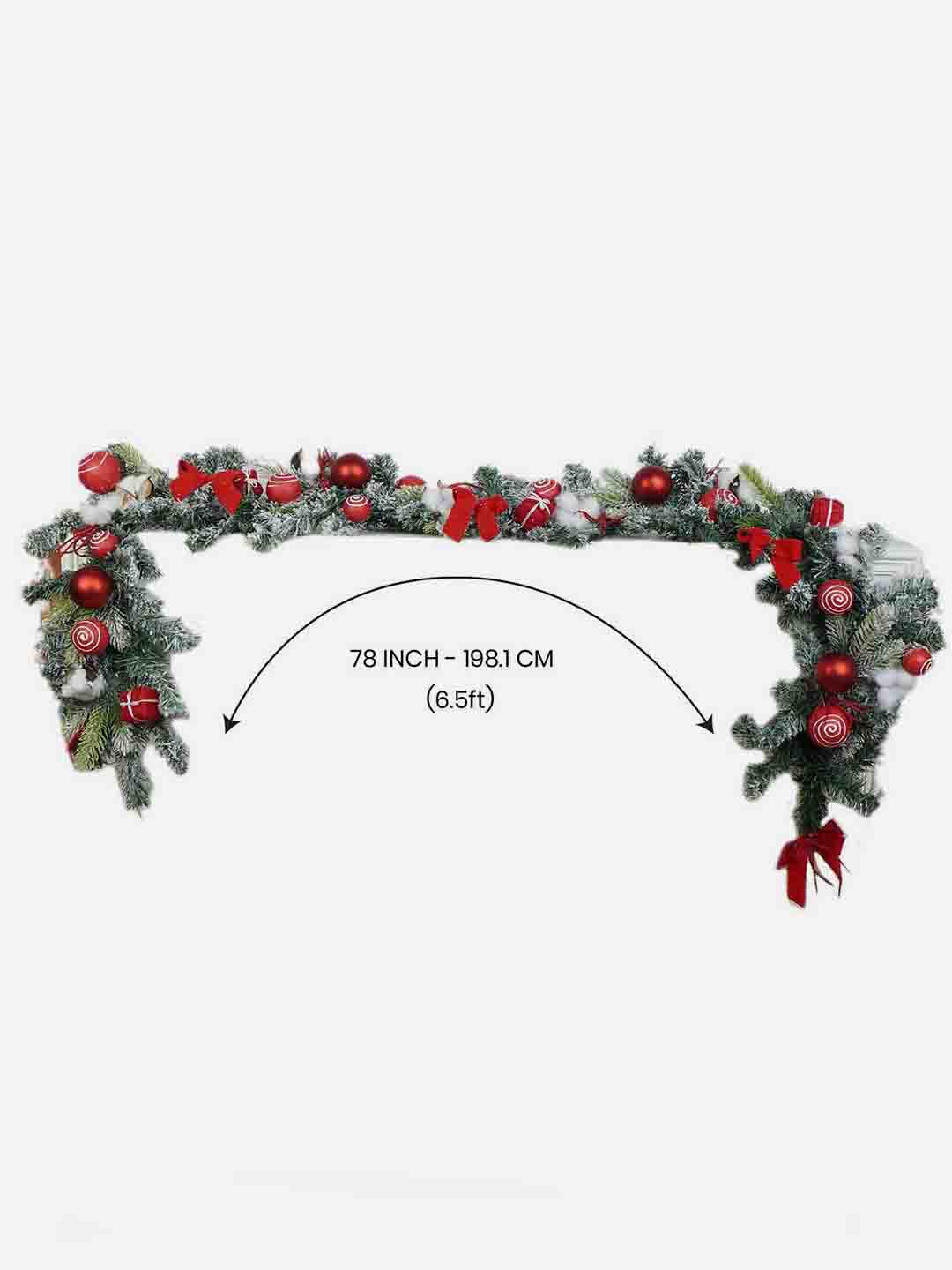 Little Surprise Box Bushy Christmas garland with fillers 6.5 feet