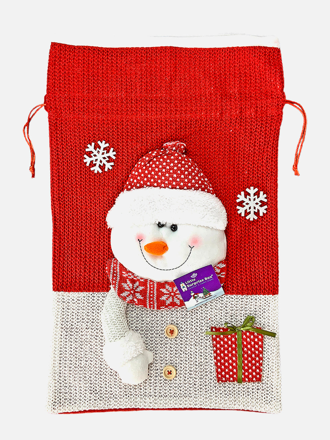 Little Surprise Box Knitted Large Size Christmas Sack and Gift Bag for Christmas Gifts