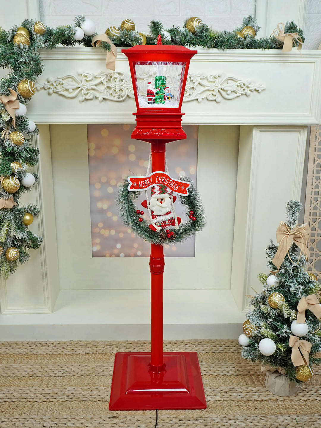 Little Surprise Box, 42 inches Christmassy Lamp Post and Snow Globe Christmas Décor