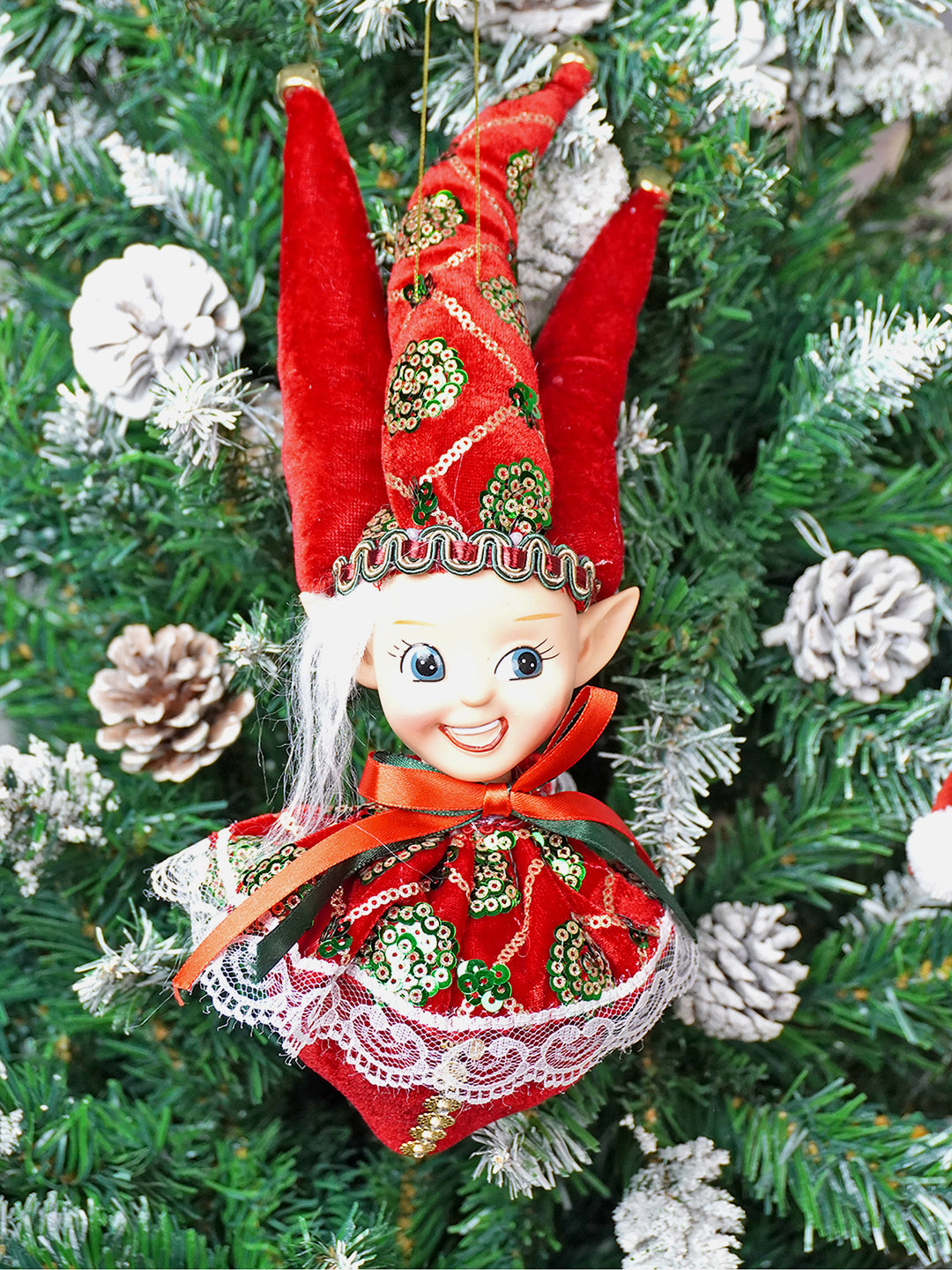 Little Surprise Box, Naughty Ball Elf christmas Tree ornament