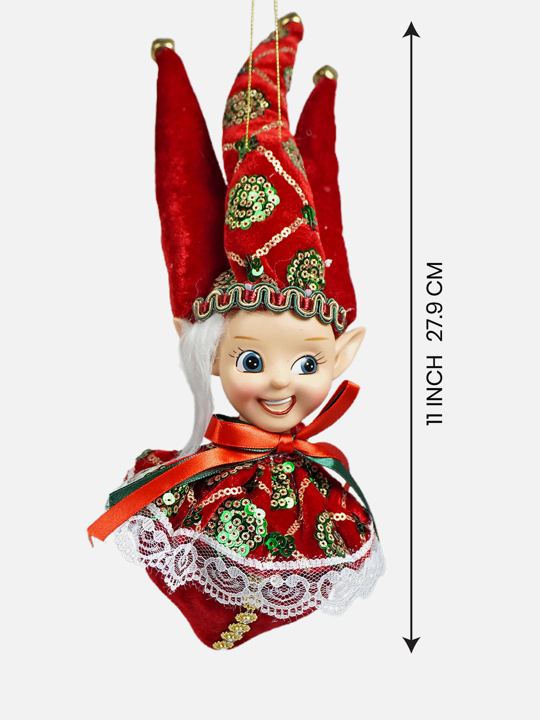 Little Surprise Box, Naughty Ball Elf christmas Tree ornament