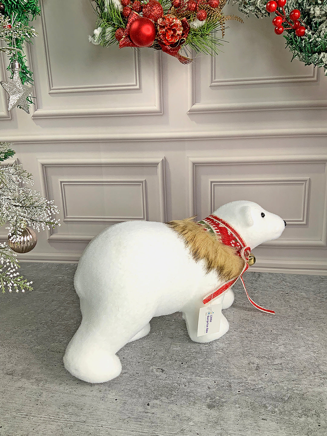 Little Surprise Box Medium Snow Polar Bear Christmas Winter land Décor and Christmas Decoration