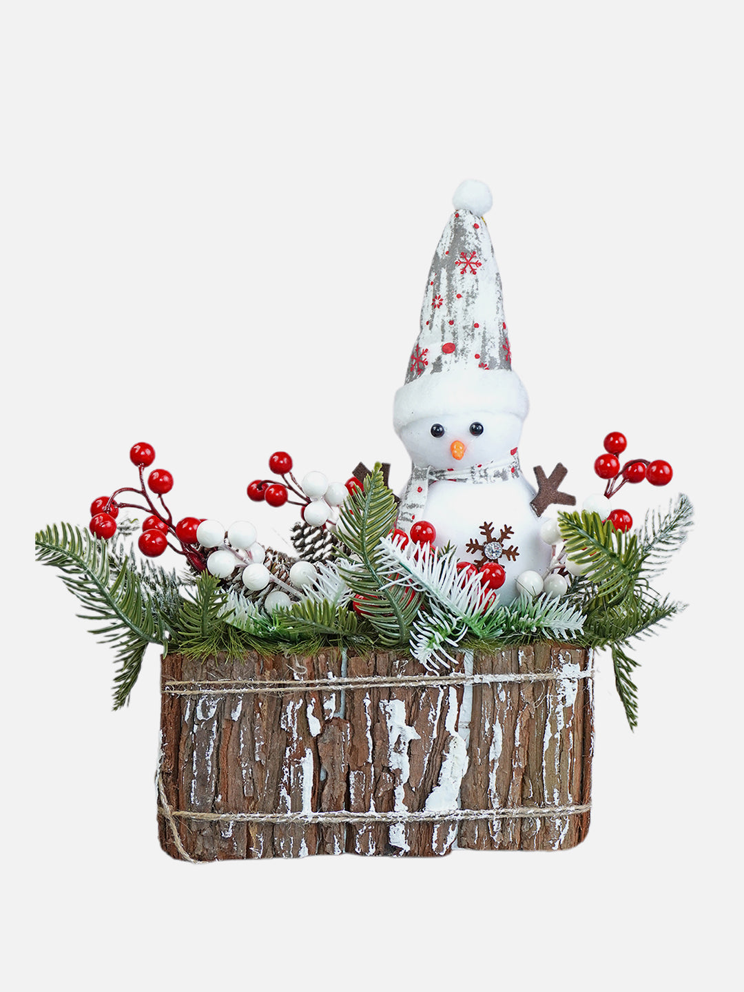 Little Surprise Box Snowman with Wood Christmas Table Décor and Christmas Gift for Kids & Adults