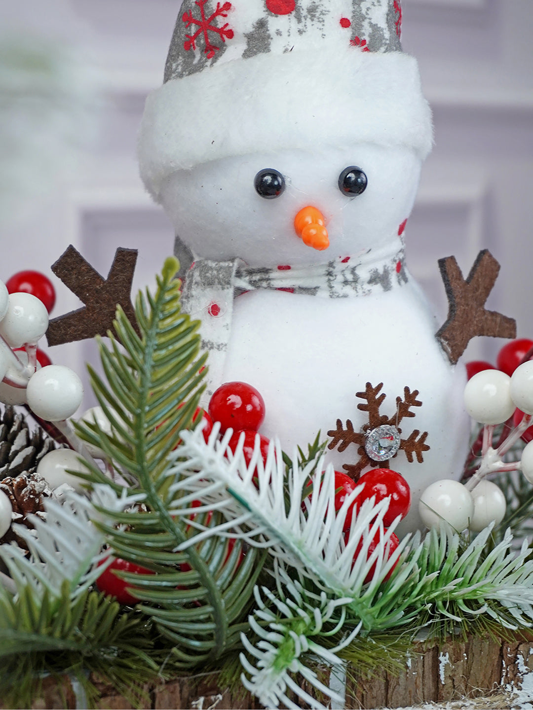 Little Surprise Box Snowman with Wood Christmas Table Décor and Christmas Gift for Kids & Adults