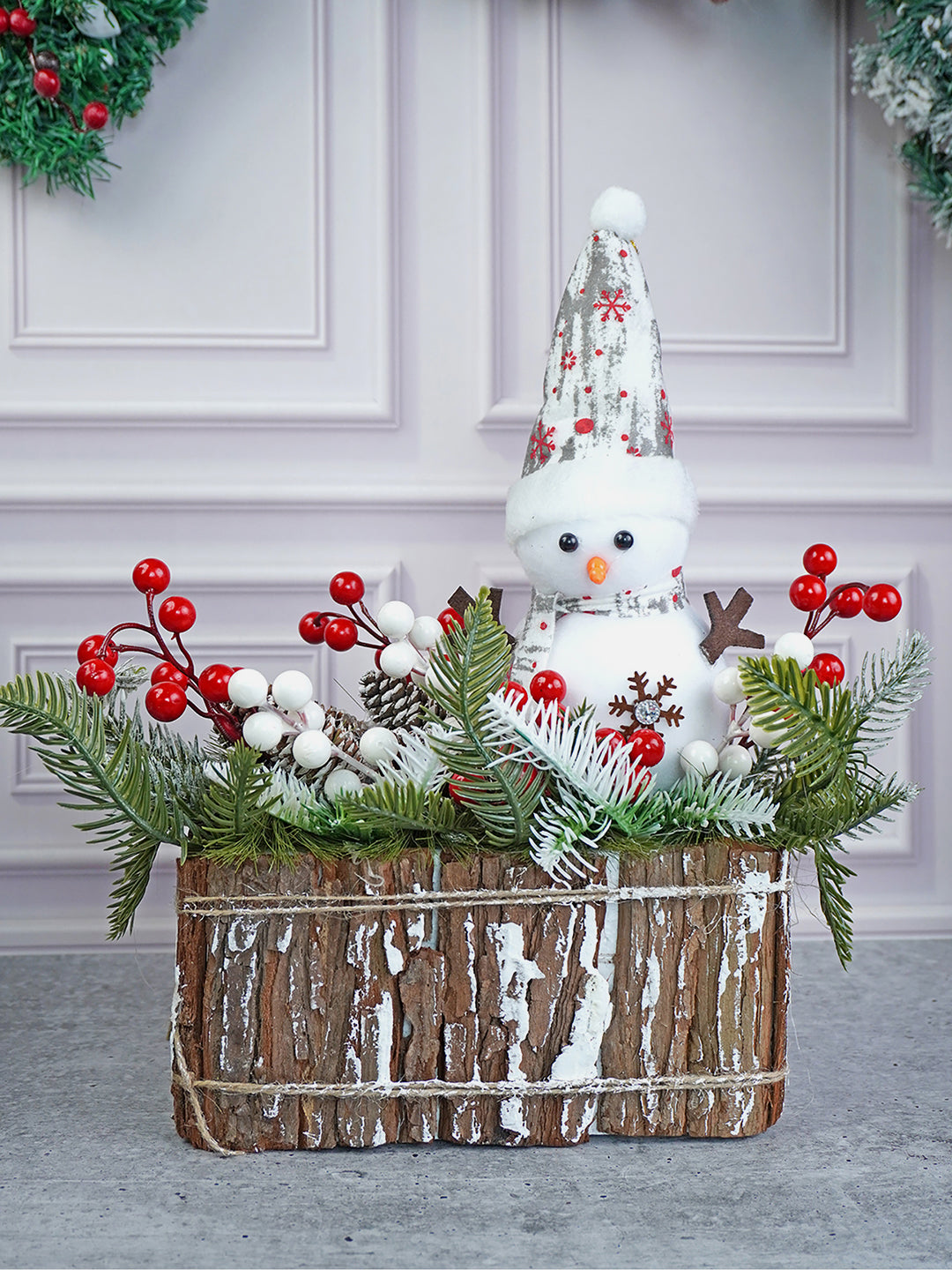 Little Surprise Box Snowman with Wood Christmas Table Décor and Christmas Gift for Kids & Adults