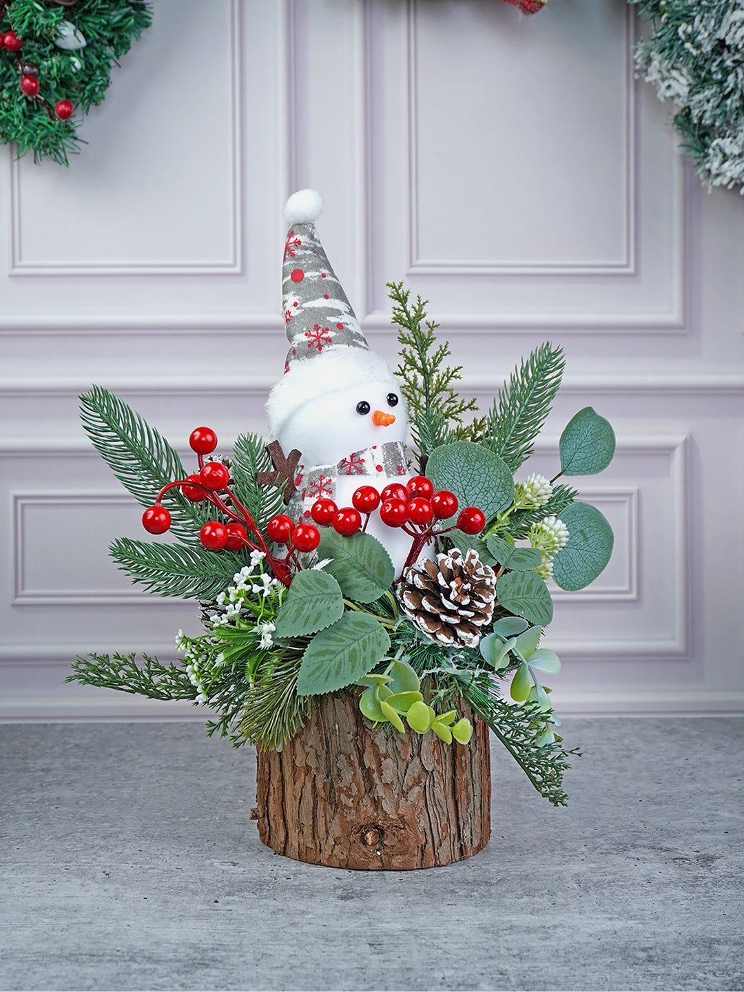 Little Surprise Box Snowman with Wood Christmas Table Décor and Christmas Gift for Kids & Adults