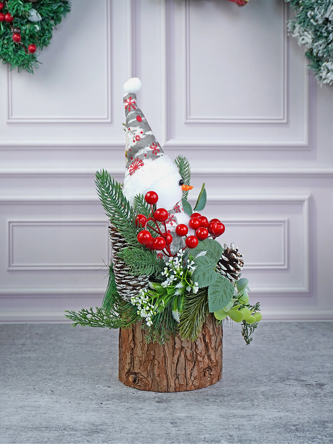 Little Surprise Box Snowman with Wood Christmas Table Décor and Christmas Gift for Kids & Adults