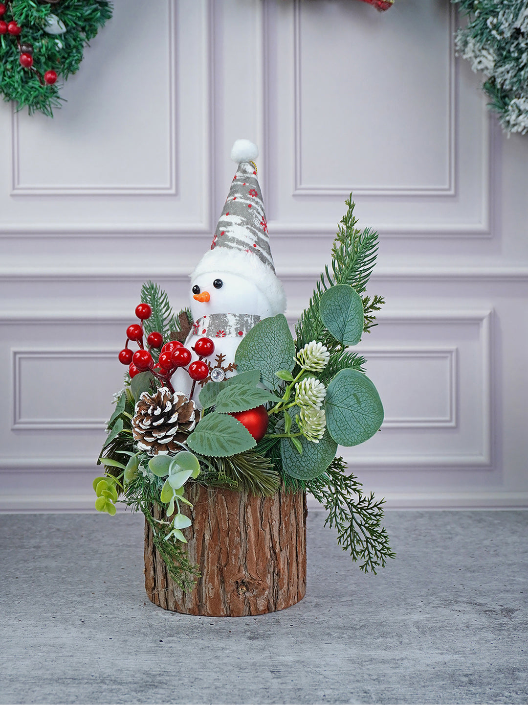 Little Surprise Box Snowman with Wood Christmas Table Décor and Christmas Gift for Kids & Adults