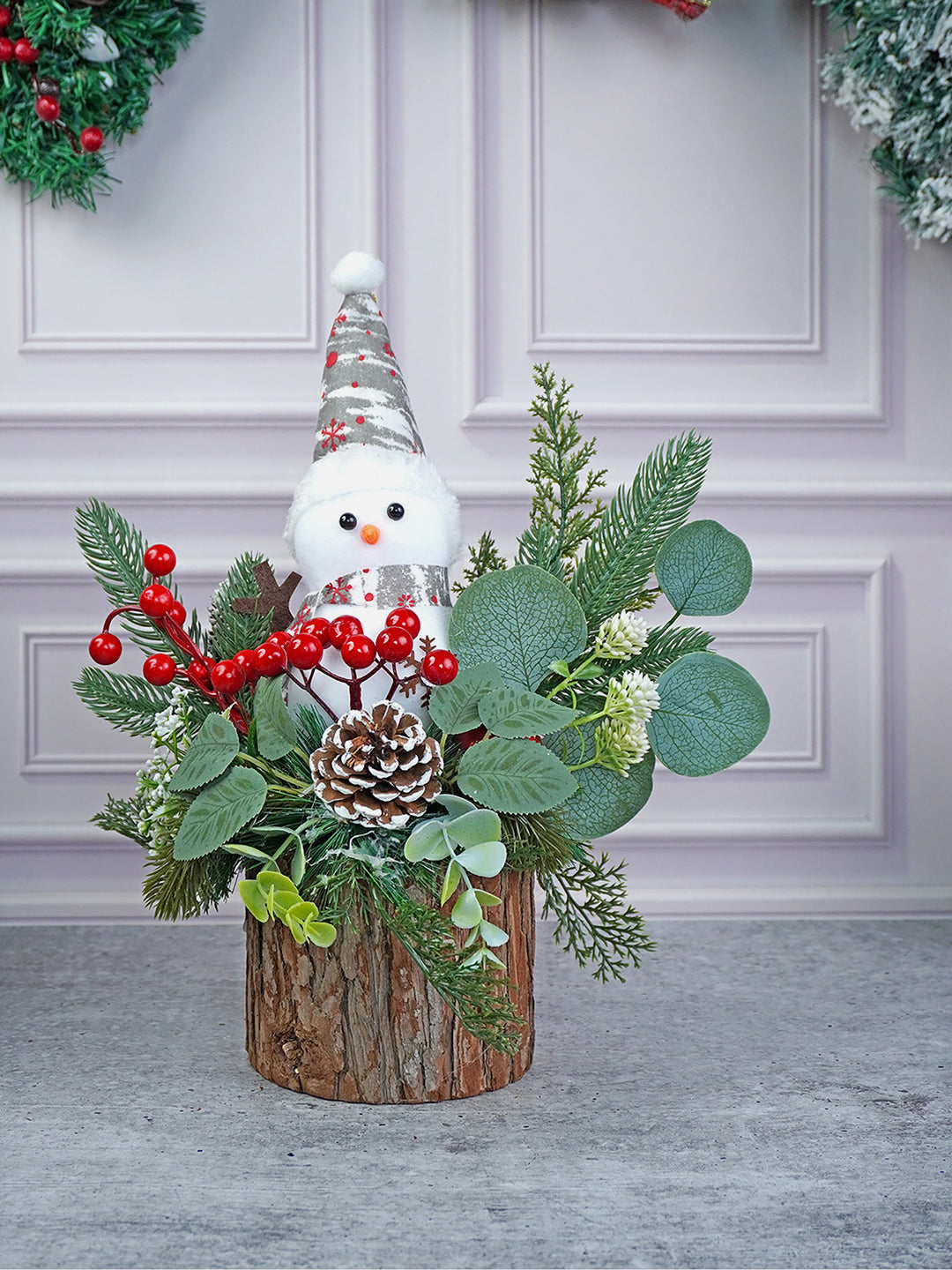 Little Surprise Box Snowman with Wood Christmas Table Décor and Christmas Gift for Kids & Adults