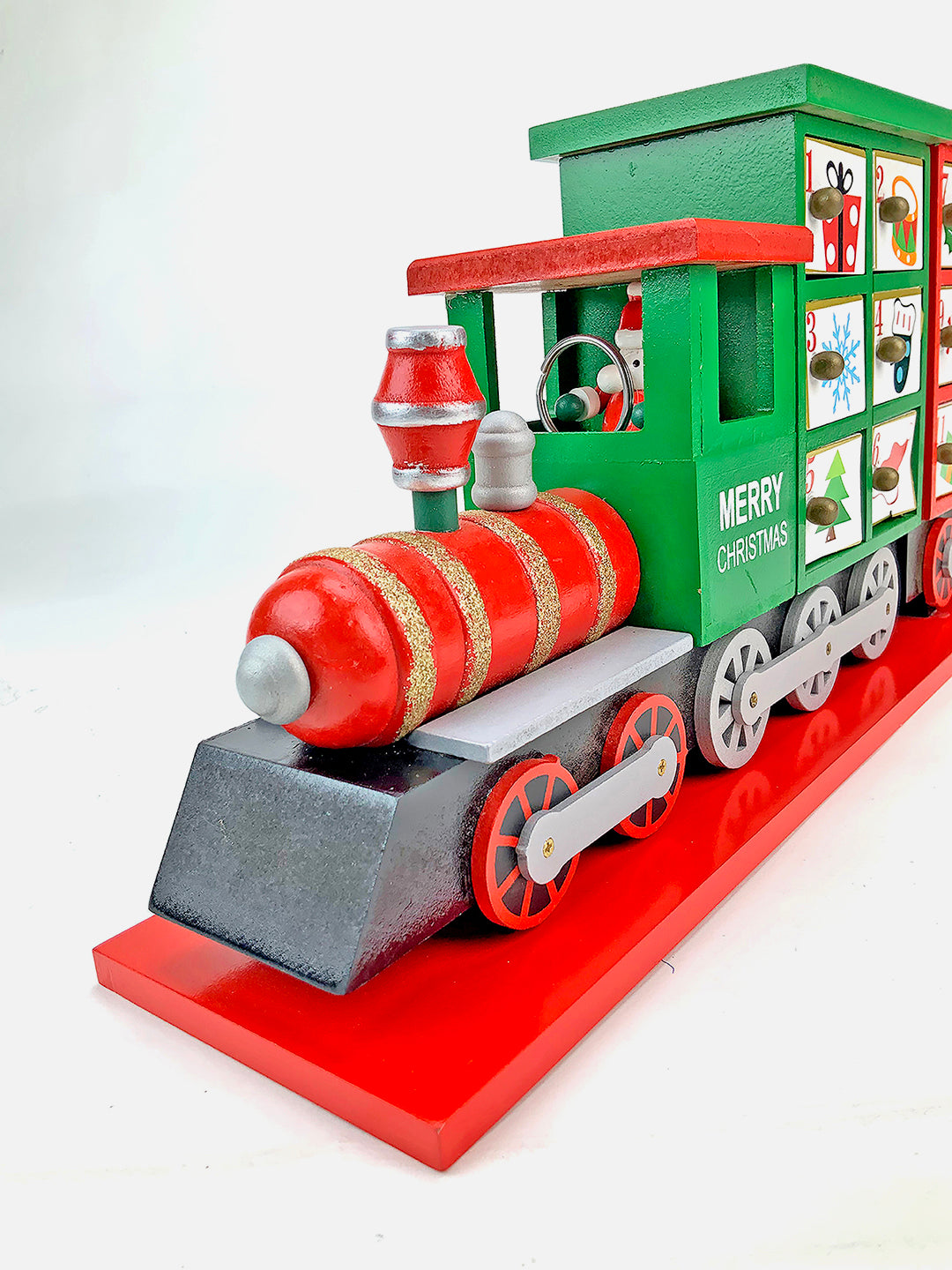 Little Surprise Box 25 days Wooden Train Shape Advent Calendar for Christmas