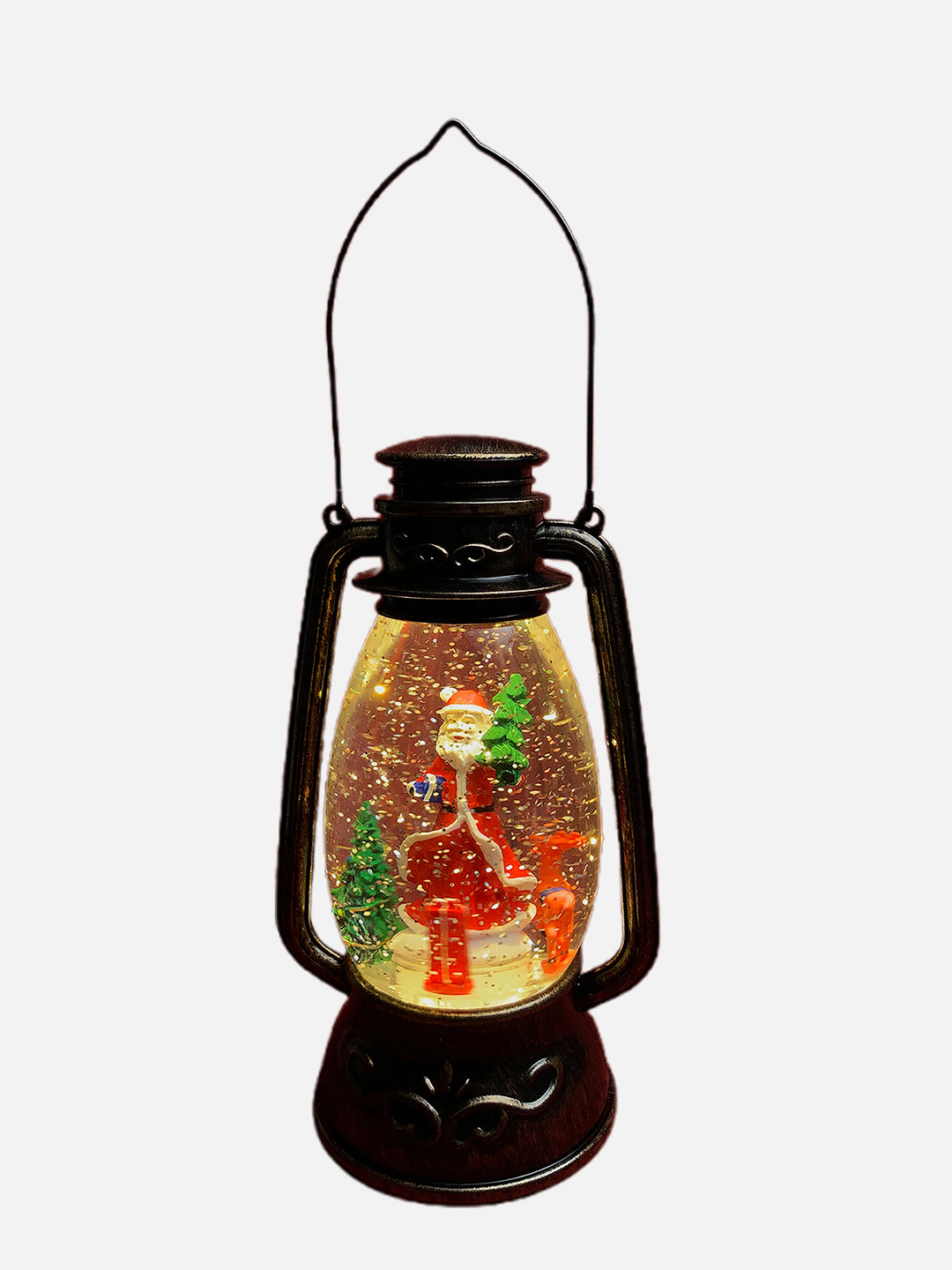 Little Surprise Box Musical Glitter Water Light, Christmas Snow Lantern