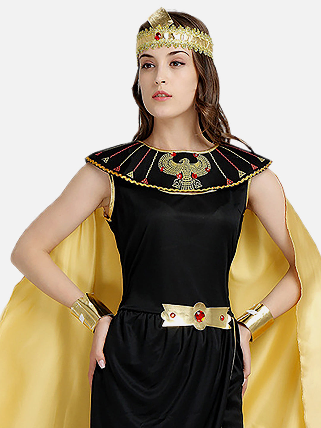 Little Surprise Box Gold & Black Roman Queen Adults Halloween Costume Dress Up one size