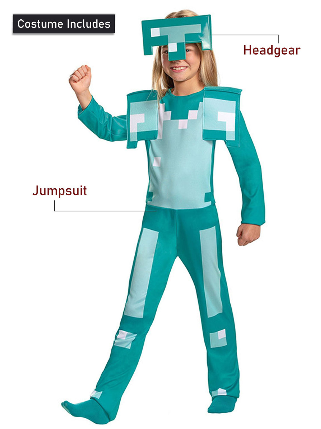 Little Surprise Box, Minecraft Gamer costume, Kids Halloween Costume Fancy Dress Up