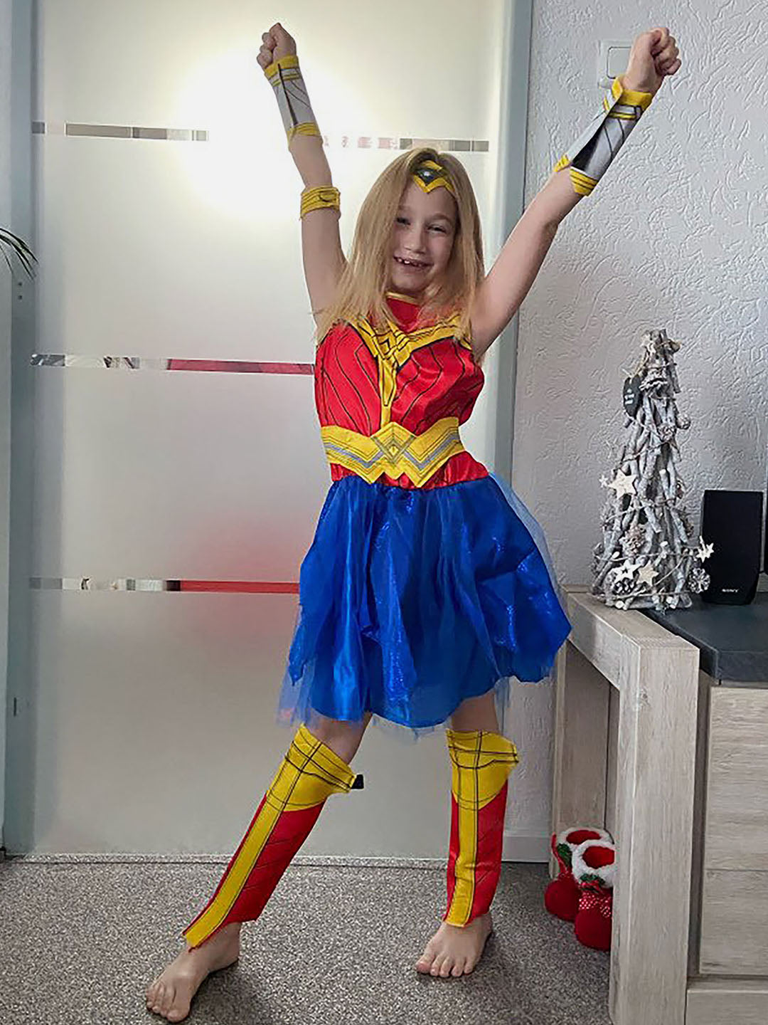 Little Surprise Box Wonder Supergirl Kids Halloween Costume Dress Up