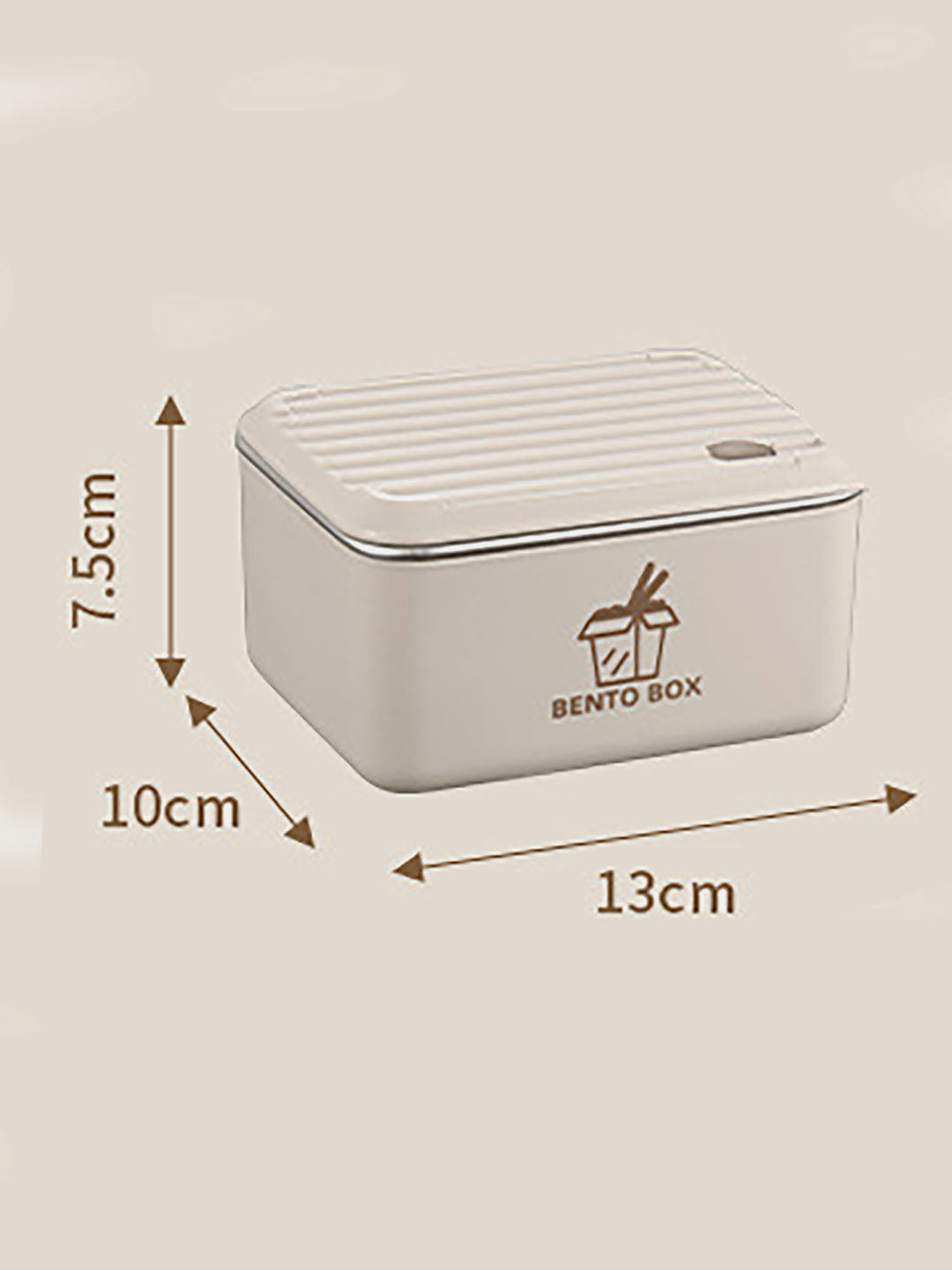 Little Surprise Box Cream 2pcs Bento Stainless Steel Lunch Box Container set with insulated Matching lunch Bag