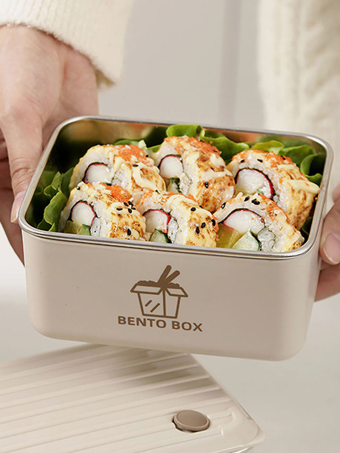 Little Surprise Box 3pcs Bento Stainless Steel Lunch Box Container set with insulated Matching lunch Bag