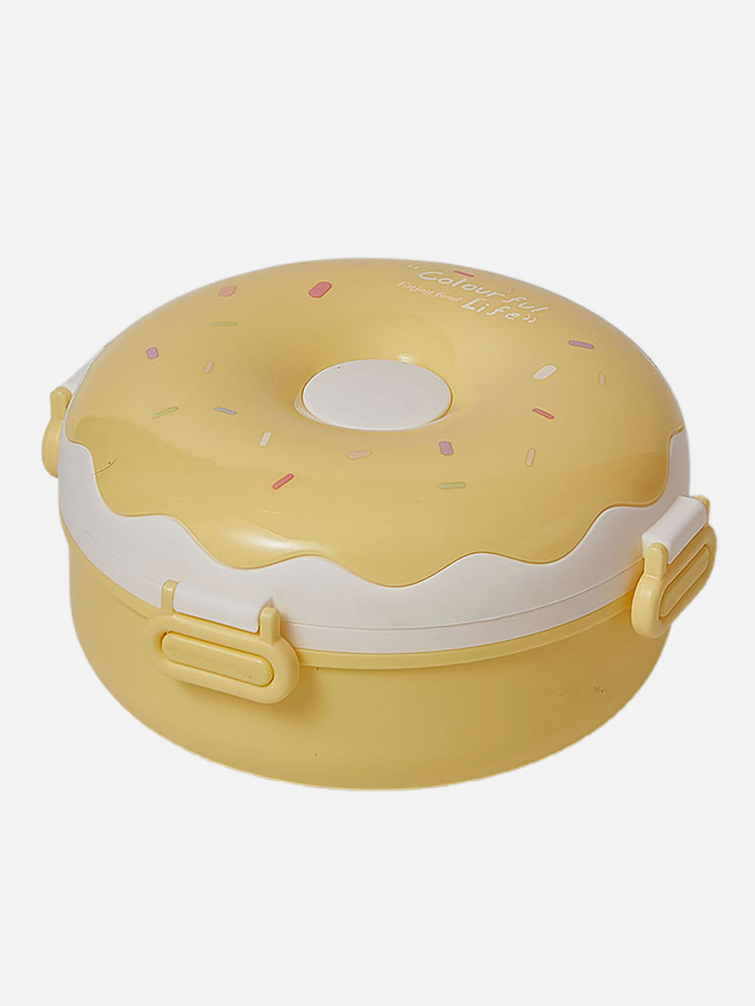 Little Surprise Box Donut Stainless Steel Lunch Box with spoon and Fork for Kids & Adults