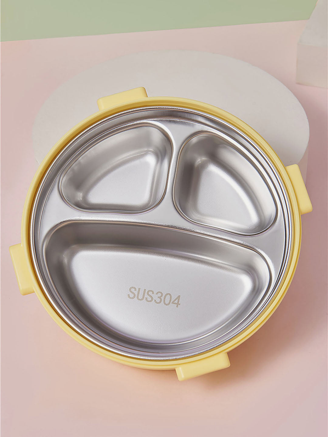 Little Surprise Box Donut Stainless Steel Lunch Box with spoon and Fork for Kids & Adults