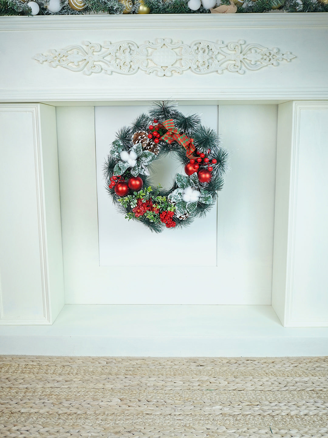 Little Surprise Box Artificial Christmas wreath for Door Wall & Christmas Décor