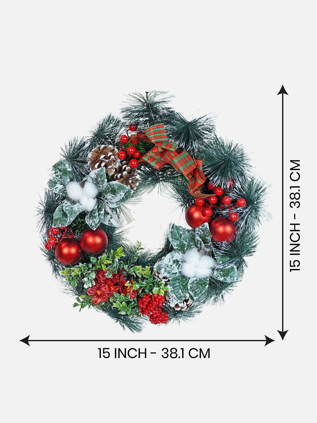 Little Surprise Box Artificial Christmas wreath for Door Wall & Christmas Décor