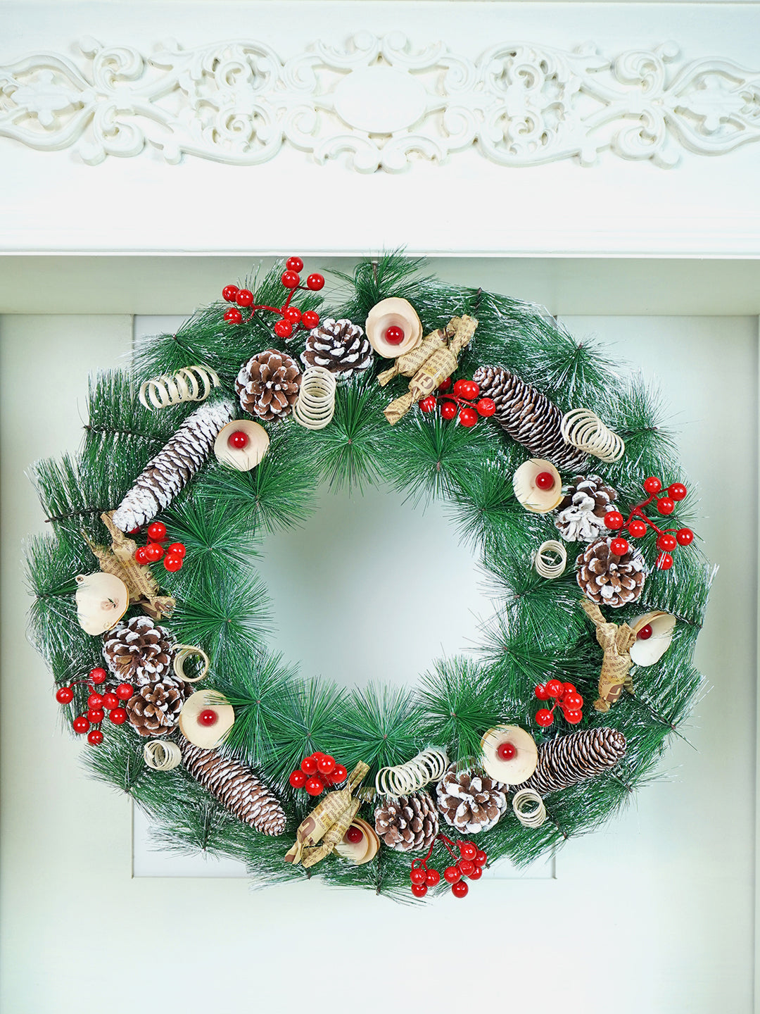 Little Surprise Box Artificial Christmas wreath for Door Wall & Christmas Décor