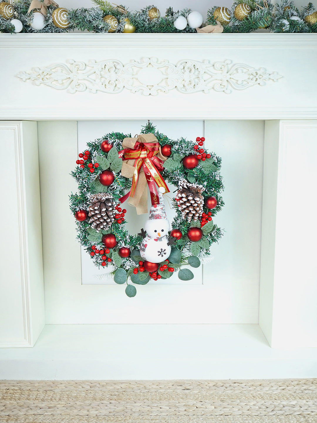 Little Surprise Box Artificial Christmas wreath for Door Wall & Christmas Décor