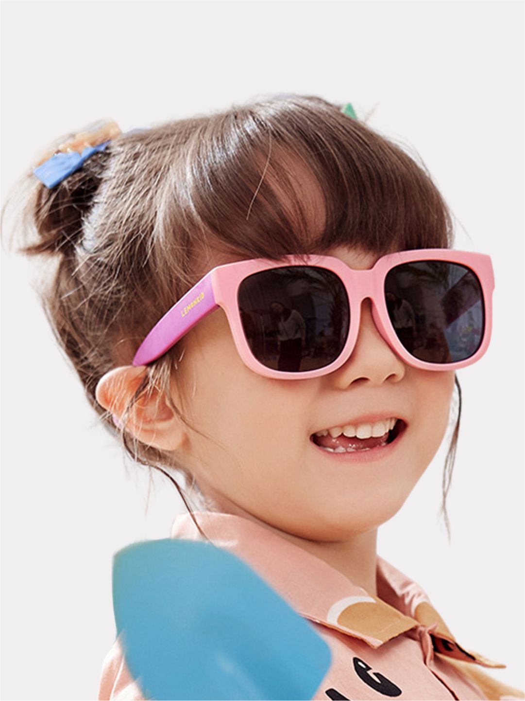 Little Surprise Box 3Fold Square Anti Ultraviolet Unisex Sunglasses for Toddlers with Pouch Hardcase Storage