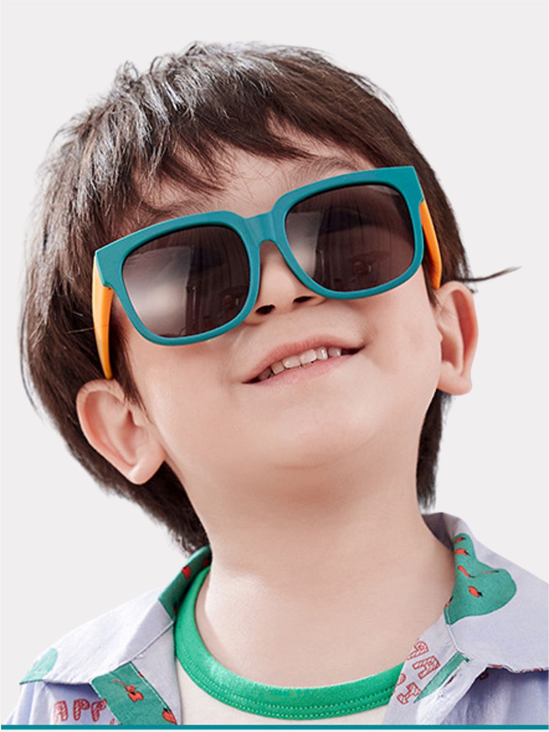 Little Surprise Box 3Fold Square Anti Ultraviolet Unisex Sunglasses for Toddlers with Pouch Hardcase Storage