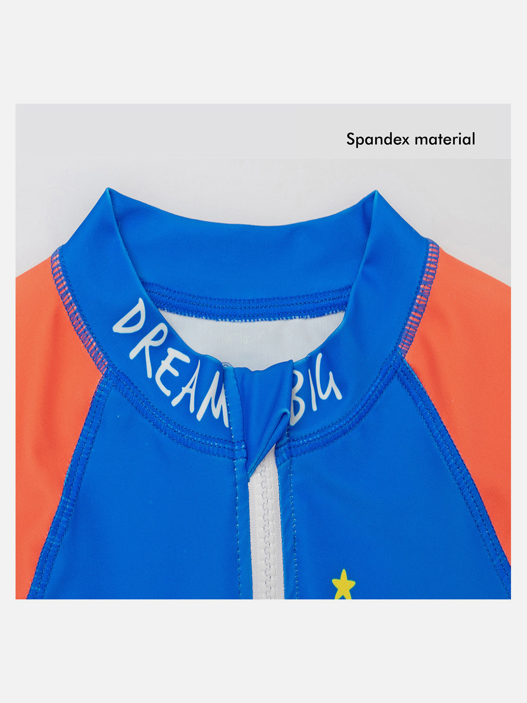 Little Surprise Box,2 pcs Shirt & Pants set LSB Blue & Orange Space Swimwear Full length for Kids with UPF 30+
