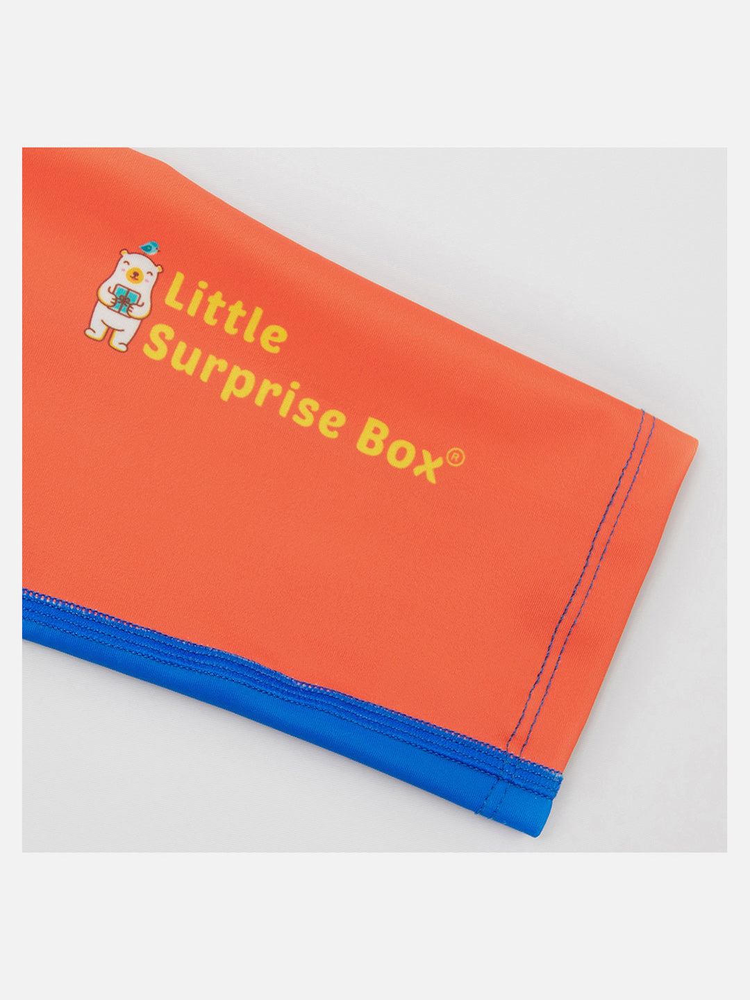 Little Surprise Box,2 pcs Shirt & Pants set LSB Blue & Orange Space Swimwear Full length for Kids with UPF 30+