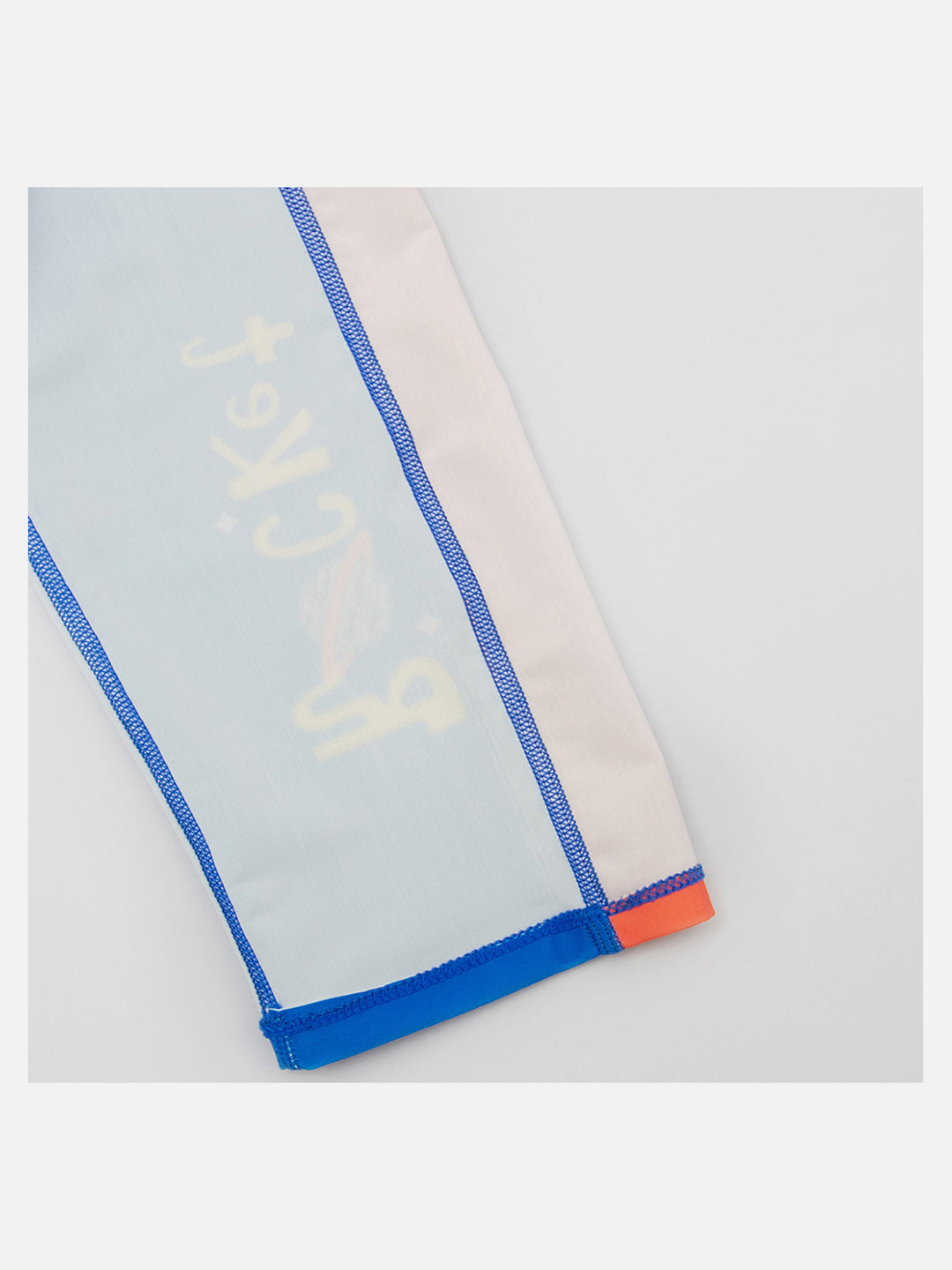 Little Surprise Box,2 pcs Shirt & Pants set LSB Blue & Orange Space Swimwear Full length for Kids with UPF 30+