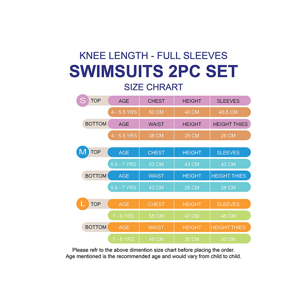 Little Surprise Box Full Sleeves Shirt & Shorts set Swimwear, Blue Fauna with UPF 50+ (2 pcs set)