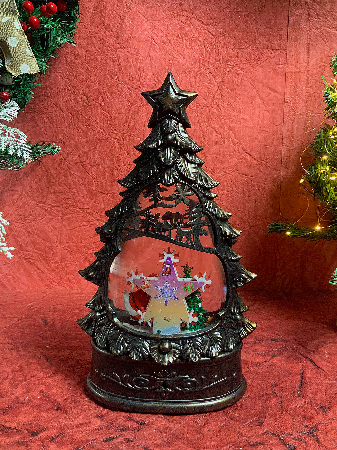 Little Surprise Box ,Musical Glitter Water Light, Christmas  Snow Lantern