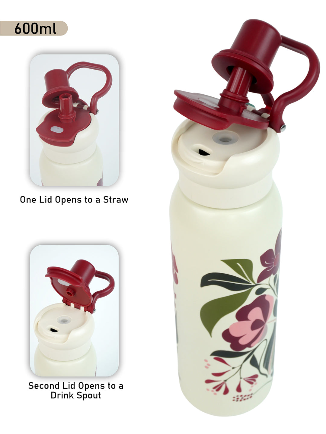 Little Surprise Box  Printed Water Bottle Flask, 600ml